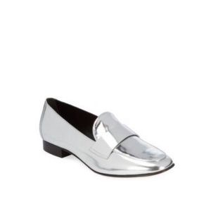 DVF Silver Loafer Sz 9.5